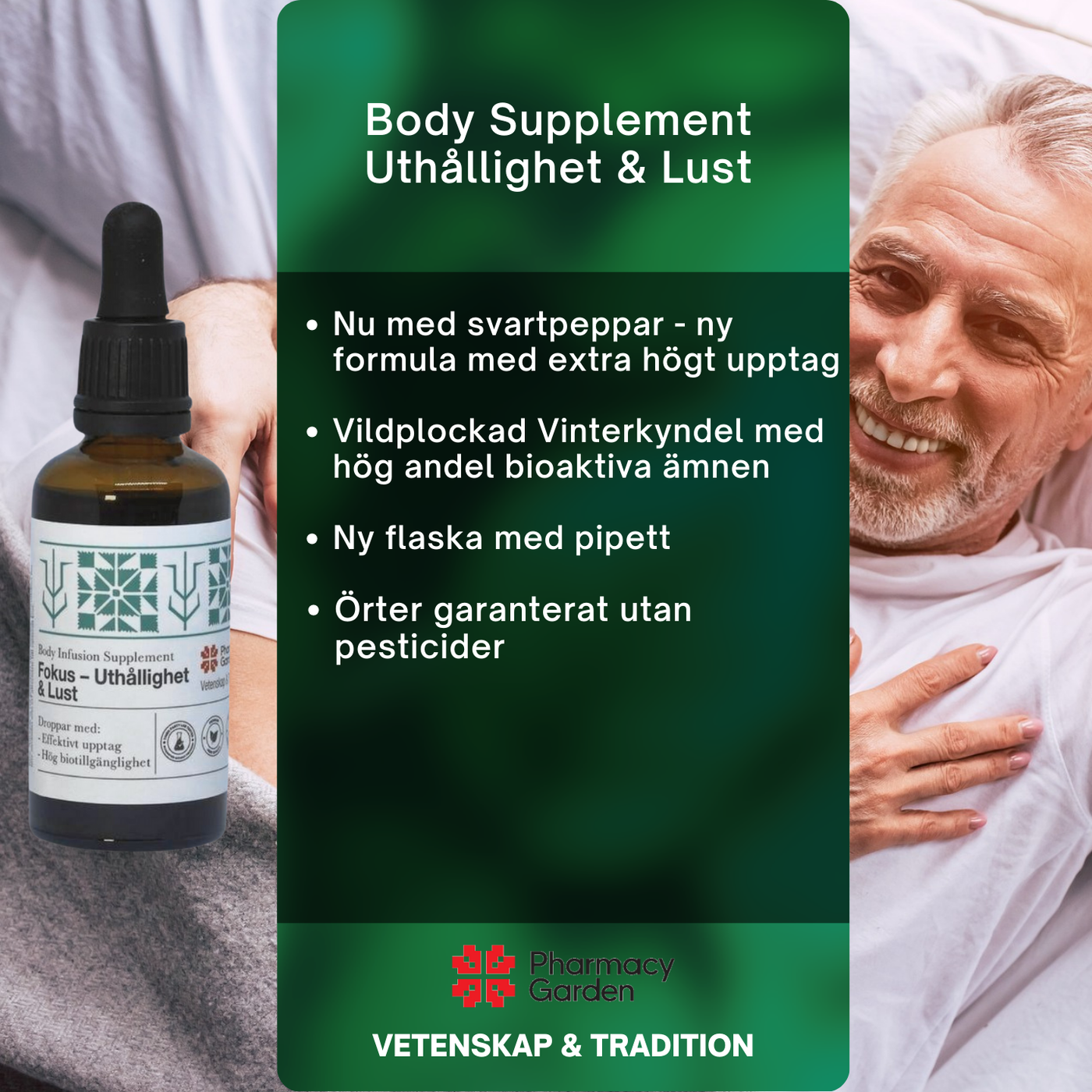 Body Supplement Uthållighet & Lust - (Örtextrakt)