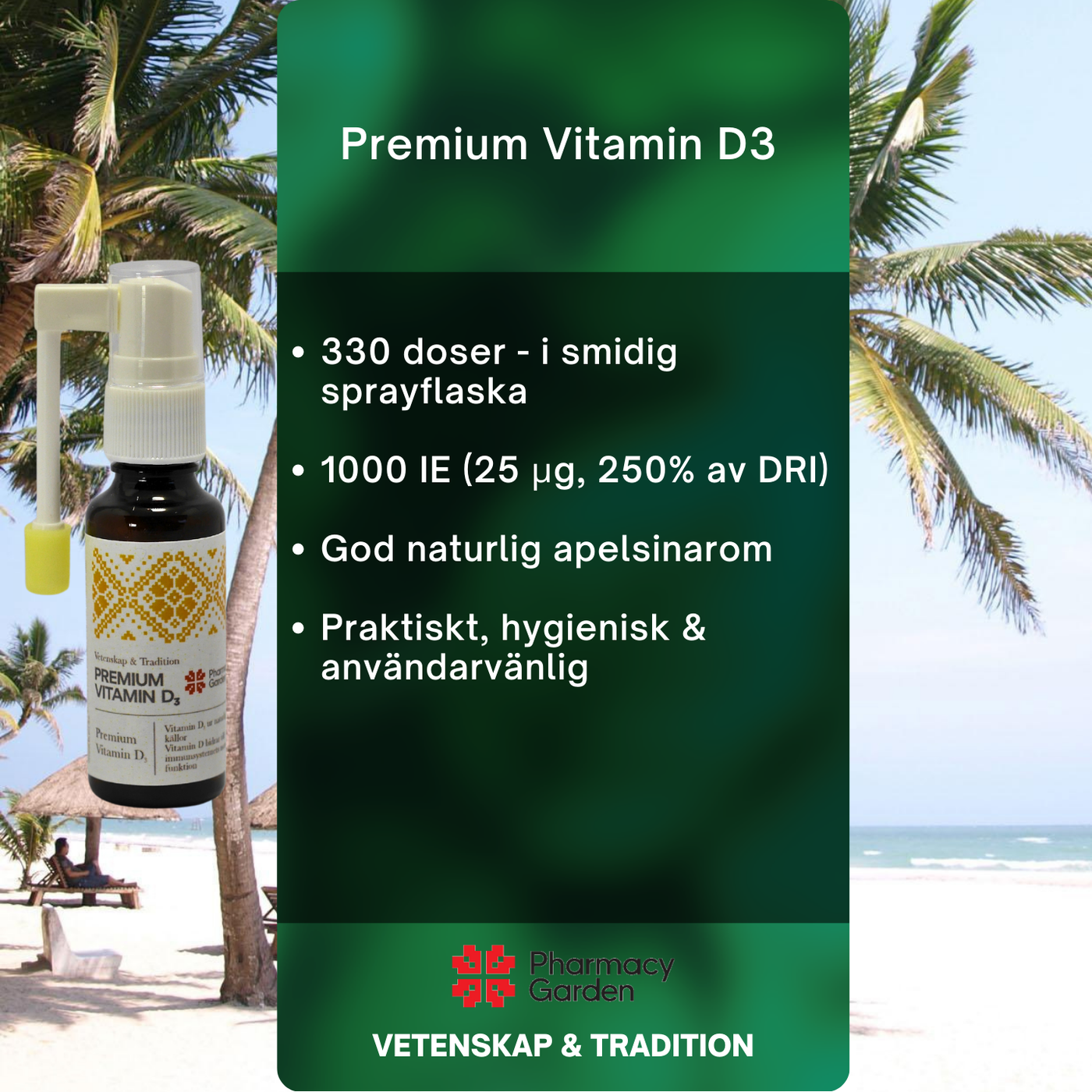 Premium Vitamin D3 - Spray - Utgångsdatum Nov-24